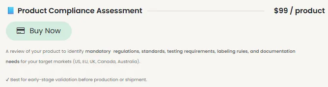 Product Compliance Assessment